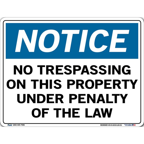 Vinyl Label Sign, 9-1/2" Height, 12-1/2" Width, Vinyl Label, Rectangle, English